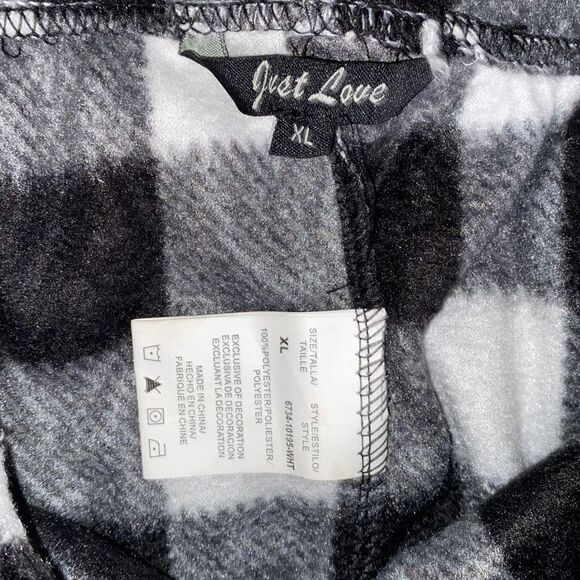 NWT Just Love polar fleece pajama set lounge pants/top XL christmas - Picture 5 of 11